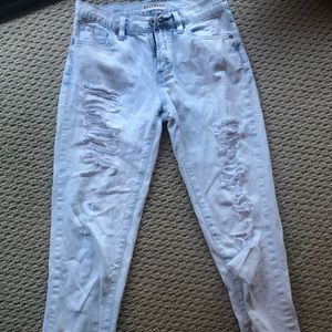 Ripped boyfriend jeans